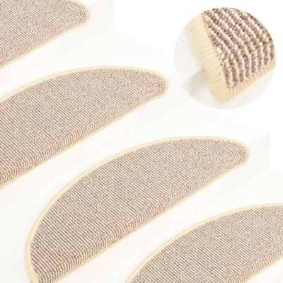 Felpudos Para Escaleras 15 Uds 65x21x4 Cm Blanco Y Marrón Semicircular Grande Vidaxl Felpudos Para Escaleras 15 Uds 65x21x4 Cm Blanco Y Marrón Semicircular Grande Vidaxl