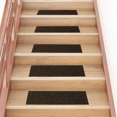 Vidaxl - Felpudos Autoadhesivos Para Escaleras, 30 Unidades, 76 X 20 Cm, Marrón, Rectangulares Vidaxl - Felpudos Autoadhesivos Para Escaleras, 30 Unidades, 76 X 20 Cm, Marrón, Rectangulares