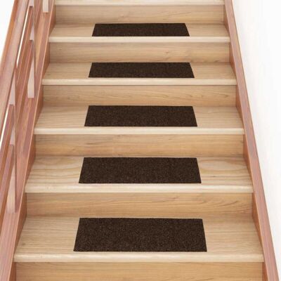 Felpudos Autoadhesivos Para Escaleras, 15 Unidades, 60 X 25 Cm, Marrón, Rectangulares Vidaxl Felpudos Autoadhesivos Para Escaleras, 15 Unidades, 60 X 25 Cm, Marrón, Rectangulares Vidaxl