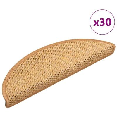 Alfombra Autoadhesiva Escalera Sisal 30 Uds 56x17x3 Cm Sisal Vidaxl Alfombra Autoadhesiva Escalera Sisal 30 Uds 56x17x3 Cm Sisal Vidaxl