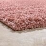 Alfombra Alrededor Cama Shaggy Pelo Largo Monocolor Uniforme Fucsia 3 Piezas 2x 60x100 1x 70x250 - Paco Home