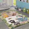 Alfombra Infantil Animales Salvajes Crema Beige 160x230 cm - Paco Home