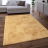 Alfombra Salon Pelo Largo Se Puede Lavar En La Lavadora Suave Felpa Amarillo 120x170 cm - Paco Home