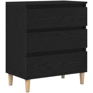 Aparador de Madera Negra Vidaxl 60x35x70 cm Aparador de Madera Negra Vidaxl 60x35x70 cm