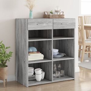 Vidaxl - Aparador Madera De Ingeniería Gris Sonoma 80x42,5x93 Cm Vidaxl - Aparador Madera De Ingeniería Gris Sonoma 80x42,5x93 Cm