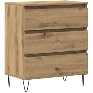 Aparador de Roble Macizo Vidaxl - 60x35x70 cm Muebles Modernos de Almacenamiento Aparador de Roble Macizo Vidaxl - 60x35x70 cm Muebles Modernos de Almacenamiento