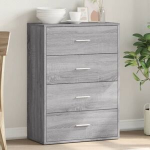 Vidaxl - Aparador De Madera De Ingeniería Gris Sonoma 60x31x84 Cm Vidaxl - Aparador De Madera De Ingeniería Gris Sonoma 60x31x84 Cm