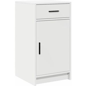 vidaXL Blanco Madera Medio Aparador Rectangular Moderno - Sideboard vidaXL Blanco Madera Medio Aparador Rectangular Moderno - Sideboard