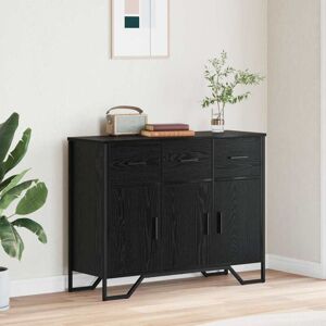 Sideboard rectangular negro vidaXL - Mueble de comedor Sideboard rectangular negro vidaXL - Mueble de comedor