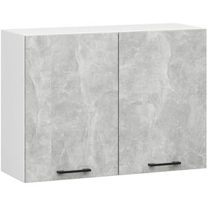 Armario Colgante De Cocina Akord W80 Oliwia Blanco 80 Cm 2 Puertas Frente En Color Gris Hormigón 2 Estantes 80x30x58 Cm Armario Colgante De Cocina Akord W80 Oliwia Blanco 80 Cm 2 Puertas Frente En Color Gris Hormigón 2 Estantes 80x30x58 Cm