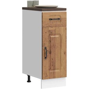 Vidaxl - Mueble Bajo De Cocina Kalmar De Madera Antigua De Ingeniería Vidaxl - Mueble Bajo De Cocina Kalmar De Madera Antigua De Ingeniería