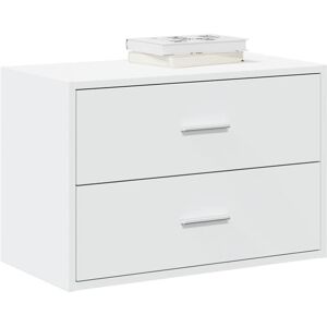 Armario Con 2 Cajones Blanco 60x31x40 Cm Madera De Ingeniería Vidaxl Armario Con 2 Cajones Blanco 60x31x40 Cm Madera De Ingeniería Vidaxl