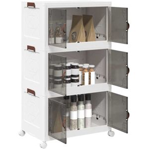 Torana - Caja De Almacenaje Apilable Con Ruedas 3 Niveles 75 L Torana - Caja De Almacenaje Apilable Con Ruedas 3 Niveles 75 L