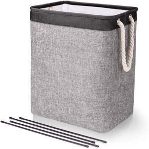 OEM Cesta De Lavandería Plegable Con Asas Y Soportes, Con Forro Incorporado, Para Dormitorio, Dormitorio, Juguetes, Ropa, Almacenamiento, 41 X 31 X 50 Cm, Gris Y Negro OEM Cesta De Lavandería Plegable Con Asas Y Soportes, Con Forro Incorporado, Para Dormitorio, Dormitorio, Juguetes, Ropa, Almacenamiento, 41 X 31 X 50 Cm, Gris Y Negro