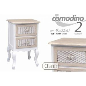 ARGONAUTA Charm Mesita De Noche Habitación Shabby Con Cajón Cm 40 X 32x 67 H ARGONAUTA Charm Mesita De Noche Habitación Shabby Con Cajón Cm 40 X 32x 67 H