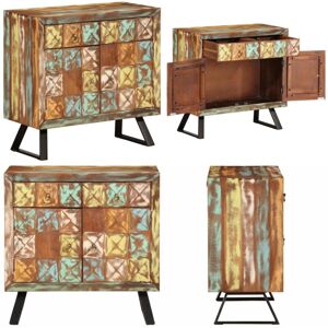 VIDAXL Cómoda De Madera Maciza Reciclada Multicolor 70x35x70 Cm - Cómoda - Madera Reciclada VIDAXL Cómoda De Madera Maciza Reciclada Multicolor 70x35x70 Cm - Cómoda - Madera Reciclada