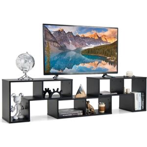 Costway - Consola De Tv De 3 Piezas, Moderno Centro De Entretenimiento Para Televisores 50-65 Pulgadas, Combinación De Librería Para Almacenamiento Y Exposición, Salón, Dormitorio Y Estudio (negro) Costway - Consola De Tv De 3 Piezas, Moderno Centro De Entretenimiento Para Televisores 50-65 Pulgadas, Combinación De Librería Para Almacenamiento Y Exposición, Salón, Dormitorio Y Estudio (negro)