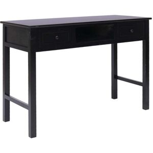 VIDAXL Secretario 110x45x76 Cm De Madera Negra VIDAXL Secretario 110x45x76 Cm De Madera Negra