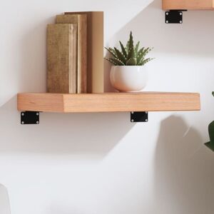 Estante de pared de madera marrón claro vidaXL - Estante flotante Estante de pared de madera marrón claro vidaXL - Estante flotante