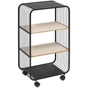 5FIVE SIMPLY SMART Estantería De 3 Niveles En Metal Y Madera Beige - 5five 5FIVE SIMPLY SMART Estantería De 3 Niveles En Metal Y Madera Beige - 5five