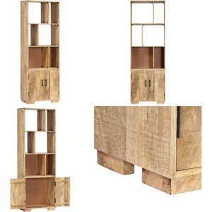 VIDAXL Estantería Madera Maciza De Mango 60x35x180 Cm - Estantería Retro - Estantería De Mango VIDAXL Estantería Madera Maciza De Mango 60x35x180 Cm - Estantería Retro - Estantería De Mango