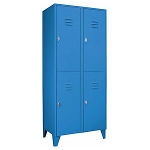 Eurokraft - Taquilla De Dos Pisos Berlin 2 2 Compartimentos Azul Luminoso Eurokraft - Taquilla De Dos Pisos Berlin 2 2 Compartimentos Azul Luminoso