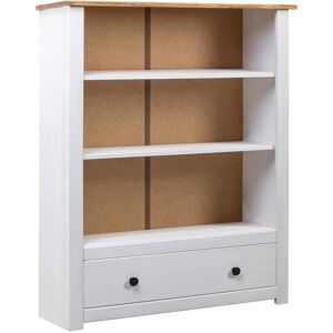 Librería De Madera Maciza Pino Estilo Panamá Blanco 80x35x110 Cm Vidaxl Librería De Madera Maciza Pino Estilo Panamá Blanco 80x35x110 Cm Vidaxl