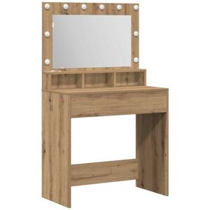 vidaXL Artisan Eiche Holzwerkstoff 79 x 41 x 135 cm Frisiertisch Beige - Tocador vidaXL Artisan Eiche Holzwerkstoff 79 x 41 x 135 cm Frisiertisch Beige - Tocador