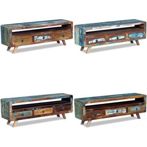 VIDAXL Mueble De Tv Con 3 Cajones Madera Maciza Reciclada - Madera Reciclada - Cajones VIDAXL Mueble De Tv Con 3 Cajones Madera Maciza Reciclada - Madera Reciclada - Cajones