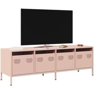 Vidaxl - Mueble Para Tv Acero Laminado En Frío Rosa 135x39x43,5 Cm Vidaxl - Mueble Para Tv Acero Laminado En Frío Rosa 135x39x43,5 Cm