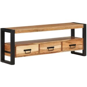 Helloshop26 - Mueble Tv Multimedia Estantería Para Televisión Buffet Para Televisión Comedor Salón Dormitorio 120 X 30 X 45 Cm Madera Maciza De Acacia Marrón 020025842 Helloshop26 - Mueble Tv Multimedia Estantería Para Televisión Buffet Para Televisión Comedor Salón Dormitorio 120 X 30 X 45 Cm Madera Maciza De Acacia Marrón 020025842