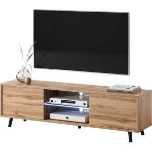 Selsey Lefyr - Mueble Tv - Roble Wotan - 140 Cm - Iluminación Led A Pilas - Moderno Selsey Lefyr - Mueble Tv - Roble Wotan - 140 Cm - Iluminación Led A Pilas - Moderno