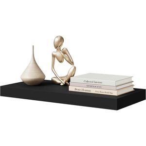 WOLTU - Estantería de Pared 50cm - Negro - Estantería Rectangular para Decoración y Almacenamiento WOLTU - Estantería de Pared 50cm - Negro - Estantería Rectangular para Decoración y Almacenamiento