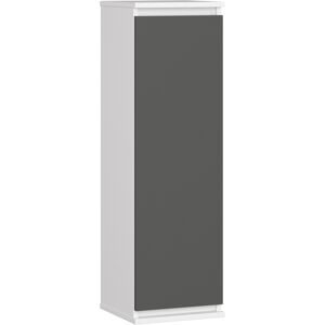 Akord - Vitrina De Cocina Colgante W30 Blanco 30 Cm 1 Puerta Frente En Color Gris Grafito 30x30x99 Cm Akord - Vitrina De Cocina Colgante W30 Blanco 30 Cm 1 Puerta Frente En Color Gris Grafito 30x30x99 Cm