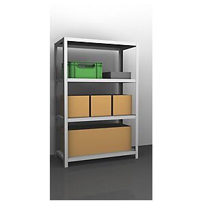 Eurokraftpro - Estantería Atornillable De Almacén Ral 7035 Semipesada Eurokraftpro - Estantería Atornillable De Almacén Ral 7035 Semipesada