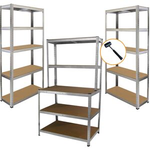 MONSTER RACKING Pack De Estanterías Industriales 5 Niveles Y Banco De Trabajo – Acero Galvanizado Resistente, Mdf Grueso, Montaje Sin Tornillos Y Carga Máxima 900 Kg Para Taller O Garaje MONSTER RACKING Pack De Estanterías Industriales 5 Niveles Y Banco De Trabajo – Acero Galvanizado Resistente, Mdf Grueso, Montaje Sin Tornillos Y Carga Máxima 900 Kg Para Taller O Garaje