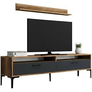 Dmora - Edasich - Nogal Antracita - Mueble de pared Dmora - Edasich - Nogal Antracita - Mueble de pared