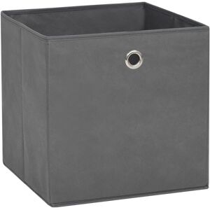 Cajas De Almacenaje 10 Uds Tela No Tejida Gris 28x28x28 Cm Vidaxl Cajas De Almacenaje 10 Uds Tela No Tejida Gris 28x28x28 Cm Vidaxl