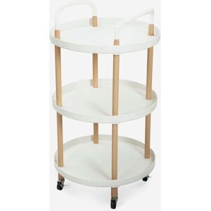 AHD AMAZING HOME DESIGN Biky Plus - Carrito escandinavo de 3 niveles - Blanco AHD AMAZING HOME DESIGN Biky Plus - Carrito escandinavo de 3 niveles - Blanco