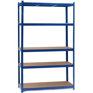 Wiltec Estantería Para Cargas Pesadas Azul 120x60x204cm Sistema De Encaje 5 Baldas 200kg/nivel Wiltec Estantería Para Cargas Pesadas Azul 120x60x204cm Sistema De Encaje 5 Baldas 200kg/nivel