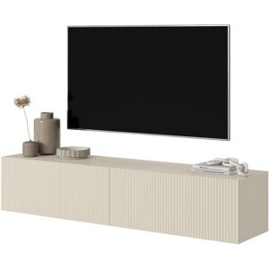 Selsey - Veldio - Armario Rtv - 140 Cm - Gris Beige Con Frontal Fresado Selsey - Veldio - Armario Rtv - 140 Cm - Gris Beige Con Frontal Fresado