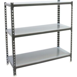 Simonrack - Estantería Metálica Sin Tornillos Simonclick De 3 Estantes (100x90x40cm) Antracita Y Galvanizado Simonrack - Estantería Metálica Sin Tornillos Simonclick De 3 Estantes (100x90x40cm) Antracita Y Galvanizado