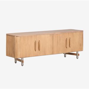 Mueble Tv 160x40 Cm En Madera De Mango Y Acero Osaka Sklum Mueble Tv 160x40 Cm En Madera De Mango Y Acero Osaka Sklum