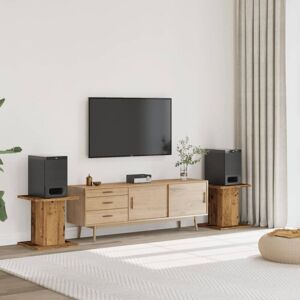 Soportes Altavoces 2 Uds Madera Roble Envejecido 30x30x40 Cm Vidaxl Soportes Altavoces 2 Uds Madera Roble Envejecido 30x30x40 Cm Vidaxl