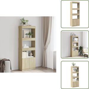 VIDAXL The Living Store Aparador Alto Madera De Ingeniería Roble Sonoma 63x33x180 Cm - Madera De Ingeniería VIDAXL The Living Store Aparador Alto Madera De Ingeniería Roble Sonoma 63x33x180 Cm - Madera De Ingeniería