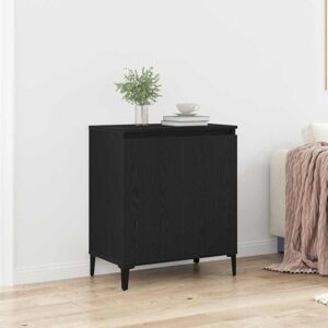 Vitrina negra de roble Vidaxl - Moderna, Amplia capacidad Vitrina negra de roble Vidaxl - Moderna, Amplia capacidad