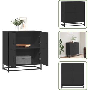 Armario De Pasillo - Vidaxl Aparador De Madera De Ingeniería Negro 68x35x76 Cm - Armario De Cocina Armario De Pasillo - Vidaxl Aparador De Madera De Ingeniería Negro 68x35x76 Cm - Armario De Cocina
