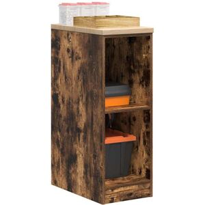 vidaXL Armario de almacenamiento para garaje - Madera maciza - 2 estantes - Superficie de trabajo vidaXL Armario de almacenamiento para garaje - Madera maciza - 2 estantes - Superficie de trabajo