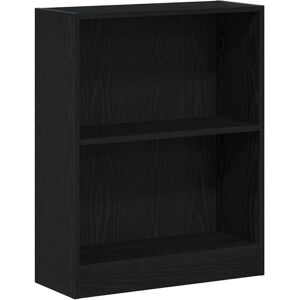 vidaXL Estantería de madera negra - 60 x 24 x 76 cm - Estantería vidaXL Estantería de madera negra - 60 x 24 x 76 cm - Estantería