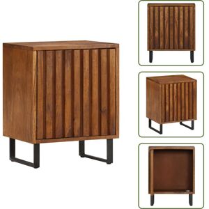 VIDAXL The Living Store Mesita De Noche Madera Maciza De Mango 40x30x50 Cm - Madera De Mango VIDAXL The Living Store Mesita De Noche Madera Maciza De Mango 40x30x50 Cm - Madera De Mango